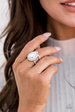 Paparazzi - BLINGing Down The House - White Paparazzi Ring Fashion Fix