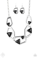 Paparazzi - GEO-ing, GEO-ing, Gone! - Black Necklace Fashion fix