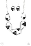 Paparazzi - GEO-ing, GEO-ing, Gone! - Black Necklace Fashion fix