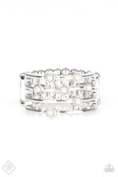 Paparazzi - Make Way For Broadway - White Paparazzi Ring Fashion Fix