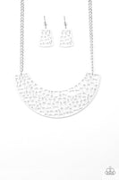 Paparazzi - Powerful Prowl - White Necklace #126