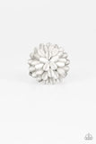 Bloomin Bloomer - White Paparazzi Ring #2370