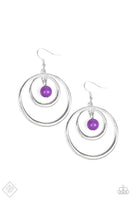 Paparazzi - Diva Pop - Purple Earrings Fashion Fix