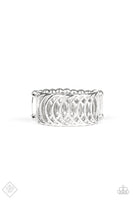 Paparazzi - Here We VERTIGO - Silver Paparazzi Ring Fashion Fix