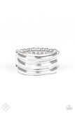 Paparazzi - Rough Around The Edges - Silver Paparazzi Ring Fashion fix