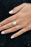 Paparazzi - One Day at a SHOWTIME - White Ring Fashion Fix