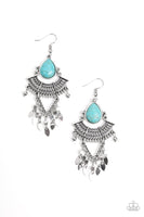 Paparazzi - Vintage Vagabond - Blue Earrings #2569