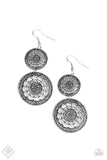 Paparazzi - Merry Marigolds - Silver Earrings Fashion Fix