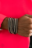 Paparazzi -  Royal Razzle - Black Bracelet Fashion Fix