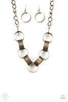 Paparazzi - Big Hit - Brass Necklace fashion fix