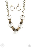 Paparazzi - Big Hit - Brass Necklace fashion fix