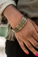 Paparazzi - Big Mash Up - Brass Bangle Bracelet Fashion fix
