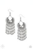 Paparazzi - Catching Dreams - Silver Earrings
