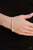 Paparazzi - Sleek Sparkle - White Bracelet