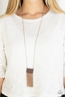 Paparazzi - Totally Tassel - Copper Necklace 4907 (D)