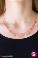 Paparazzi - Shes A Beast - Copper Necklace #4985 (D)