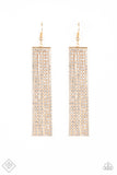 Paparazzi - Top-Down Shimmer - Gold Earrings Fashion fix