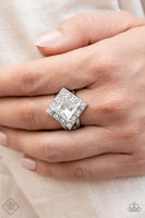Paparazzi - Transformational Twinkle - White Paparazzi Ring Fashion Fix