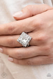 Paparazzi - Transformational Twinkle - White Paparazzi Ring Fashion Fix
