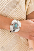 Paparazzi - Canyon Couture - Blue Bracelet Fashion Fix Cuff