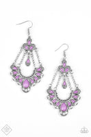 Paparazzi - Unique Chic - Purple Earrings Fashion fix