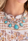 Paparazzi - Riverside Relic - Blue Necklace Fashion Fix