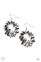 Paparazzi - Try as I DYNAMITE - Silver Earrings Fashion Fix