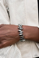 Paparazzi - Fiercely Fragmented - Silver Bracelet Fashion Fix