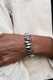 Paparazzi - Fiercely Fragmented - Silver Bracelet Fashion Fix