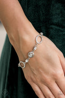 Paparazzi - Wedding Day Demure - White Bracelet Clasp Fashion fix