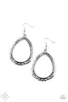 Paparazzi - Terra Topography - Silver Earrings Fashion Fix
