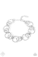 Paparazzi - The Universe Revolves Around Me - White Bracelet Clasp Fashion Fix