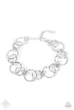 Paparazzi - The Universe Revolves Around Me - White Bracelet Clasp Fashion Fix