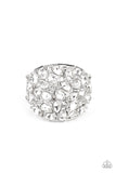 Paparazzi - Here Comes the Boom! - White Paparazzi Ring