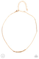 Paparazzi - Taking It Easy - Gold Necklace #1125 (D)