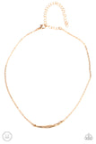 Paparazzi - Taking It Easy - Gold Necklace #1125 (D)