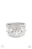 Paparazzi - Princess Pedigree - White Paparazzi Ring Fashion Fix