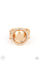 Paparazzi - Crown Culture - Gold Paparazzi Ring Fashion Fix