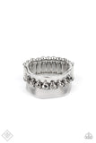 Paparazzi - Scintillating Smolder - Silver Paparazzi Ring Fashion Fix