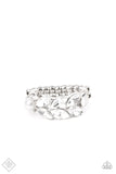Paparazzi -Majestically Musing - White Paparazzi Ring Fashion Fix P4RE-WTXX-444BM