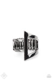 Paparazzi - Rebel Edge - Black Paparazzi Ring Fashion Fix