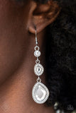 Paparazzi - Dripping Self-Confidence - White Earrings Fashion Fix