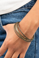 Paparazzi - Suddenly Synced - Brass Bangle Bracelet Fashion Fix