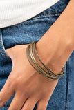 Paparazzi - Suddenly Synced - Brass Bangle Bracelet Fashion Fix