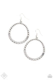 Paparazzi - Rustic Society - Silver Earrings Fashion Fix