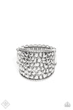Paparazzi - Dotted Decorum - Silver Ring Fashion Fix