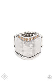 Paparazzi - Brilliantly Bordered - Brown Ring Fashion Fix