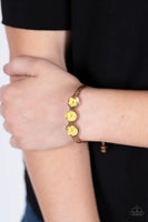 Paparazzi - Prairie Persuasion - Yellow Bracelet Sliding Knot