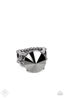 Paparazzi - Showcase Social - Black Paparazzi Ring