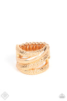Paparazzi - Contemporary Convergence - Gold Paparazzi Ring Fashion Fix